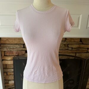 SKIMS Soft Lounge Lace T-Shirt size medium cherry blossom